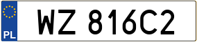 Truck License Plate